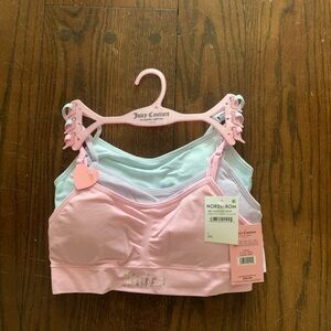 NWT three pack of girls bras